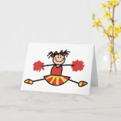 Cheerleader Karte (Gelbe Blume)