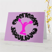 Cheerleader Karte (Gelbe Blume)