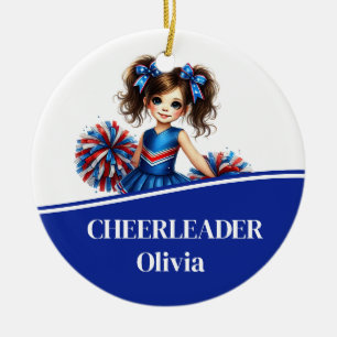 Cheerleader Keramik Ornament