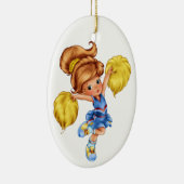 Cheerleader Keramik Ornament (Rechts)