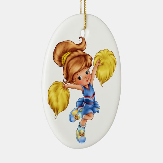 Cheerleader Keramik Ornament (Rechts)