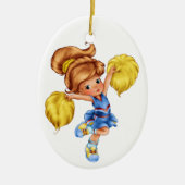 Cheerleader Keramik Ornament (Vorne)