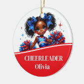 Cheerleader Keramik Ornament (Links)