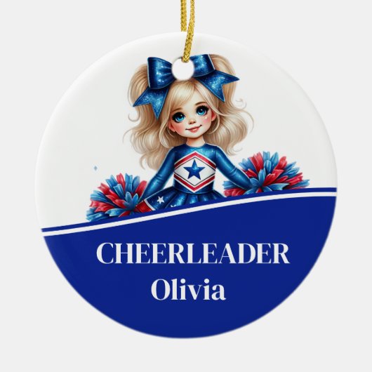 Cheerleader Keramik Ornament (Vorne)