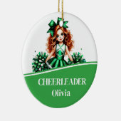 Cheerleader Keramik Ornament (Rechts)