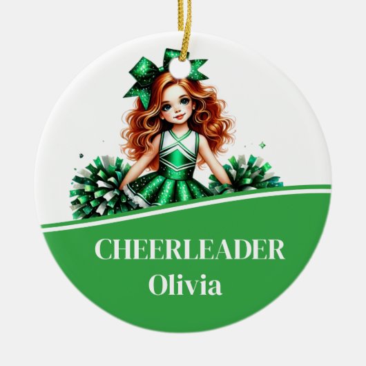 Cheerleader Keramik Ornament (Vorne)