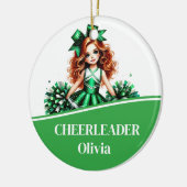 Cheerleader Keramik Ornament (Links)