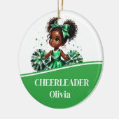 Cheerleader Keramik Ornament (Links)