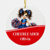 Cheerleader Keramik Ornament (Vorne)