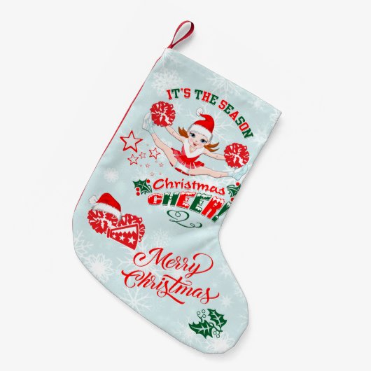 Cheerleader Kleiner Weihnachtsstrumpf (Vorderansicht (hängend))