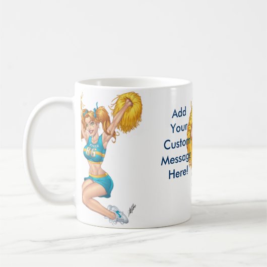 Cheerleader-kundengerechte Tasse durch Al Rio (Links)