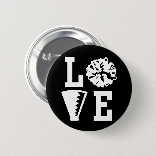 Cheerleader-Liebe Button (Vorne & Hinten)