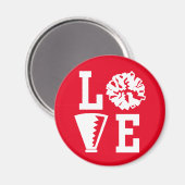 Cheerleader Liebe Magnet (Vorderseite/Rückseite)