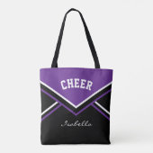 Cheerleader Lila Outfit Tasche (Rückseite)