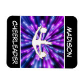 Cheerleader Lila und Blue Explosion Magnet (Horizontal)