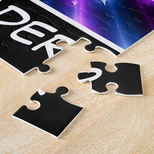 Cheerleader Lila und Blue Explosion Puzzle (Seite)