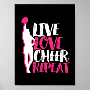 Cheerleader Live Liebe Cheer Wiederholen Poster