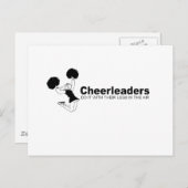 Cheerleader machen das mit ihren Beinen in der Luf Postkarte (Vorne/Hinten)