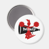 Cheerleader-Magnet Magnet (Vorderseite/Rückseite)