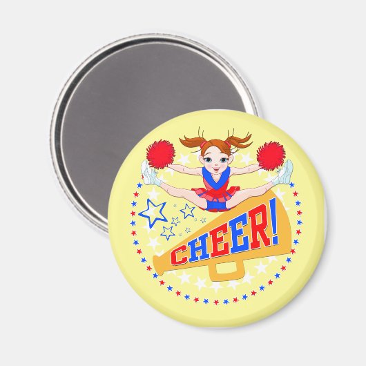 Cheerleader-Magnet Magnet (Vorderseite/Rückseite)