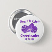 Cheerleader Mama Button (Vorne & Hinten)