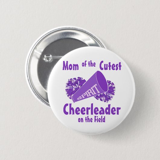 Cheerleader Mama Button (Vorne & Hinten)