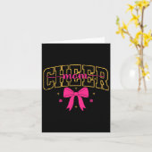 Cheerleader Mama Funny M Mama Football Cheerleader Karte (Gelbe Blume)