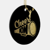 Cheerleader Mama Imitate Gold Keramik Ornament (Rechts)