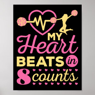 Cheerleader Mein Herz schlägt in 8 Counts Cheerlea Poster