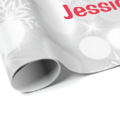 Cheerleader "Merry Christmas" Geschenkpapier (Rolleneckpunkt)