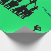 Cheerleader "Merry Christmas" Geschenkpapier (Ecke)