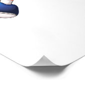 Cheerleader mit gelben Poms Poster (Ecke)