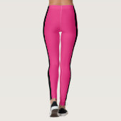 Cheerleader Monogramm Hot Pink Leggings (Rückseite)