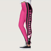 Cheerleader Monogramm Hot Pink Leggings (Links)