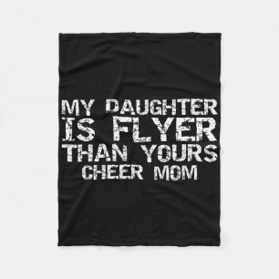 Cheerleader-Mutter Meine Tochter ist ein besserer  Fleecedecke