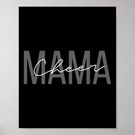 Cheerleader-Mutter-Shirt Cheer-Mama Mutter Poster (Vorne)