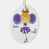 Cheerleader-Name-Verzierung KRW lila Keramik Ornament (Rechts)