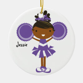 Cheerleader-Name-Verzierung KRW lila Keramikornament