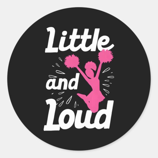 Cheerleader Ns Cheerleader Cheer Gymnast Runder Aufkleber (Vorderseite)