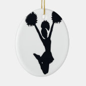 CHEERLEADER-ORNATION KERAMIKORNAMENT (Rechts)