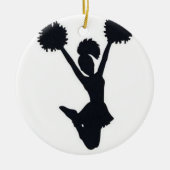 CHEERLEADER-ORNATION KERAMIKORNAMENT (Vorne)