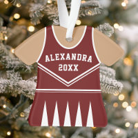 Cheerleader Outfit Varsity Team Uniform Maroon