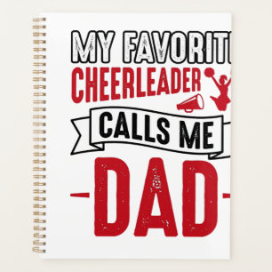 Cheerleader Papa Vintage Gravur Shirt Design_1 Planer