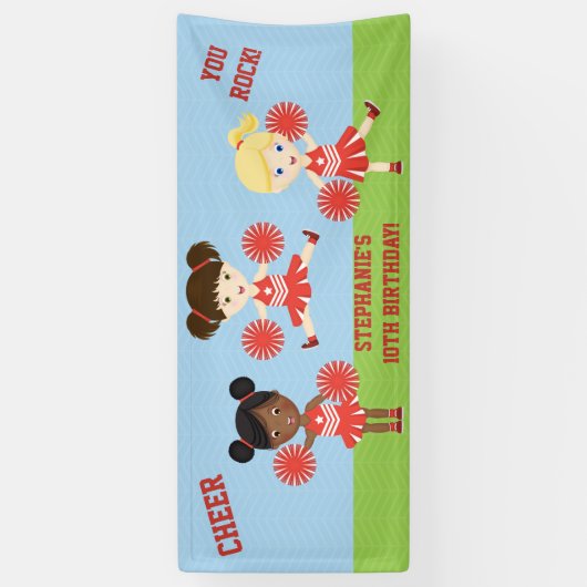 Cheerleader Party Banner (Vertikal)