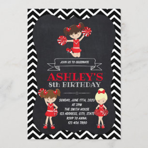 Cheerleader-Party Einladung