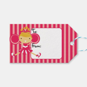 Cheerleader-Party-Geschenk-Umbauten KRW rosa Geschenkanhänger