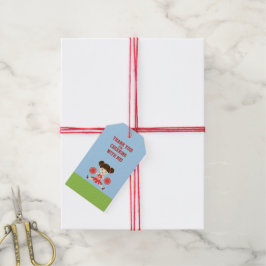 Cheerleader Party Geschenkanhänger