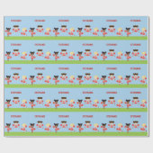 Cheerleader Party Geschenkpapier (Flach)