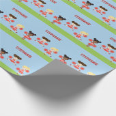 Cheerleader Party Geschenkpapier (Ecke)