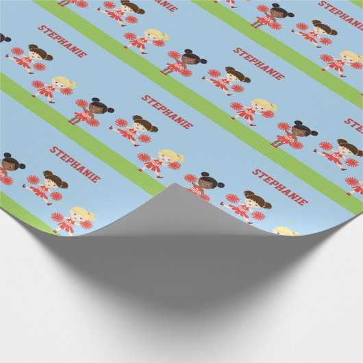 Cheerleader Party Geschenkpapier (Ecke)